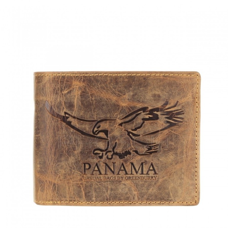 Kožená peněženka Greenburry Panama 2796E-25 hnědá