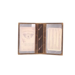Kožená dokladovka Greenburry 1794-25 hnědá č.5