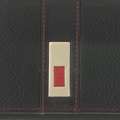 Dámská kožená peněženka Brasil 6022F černo/červená č.9