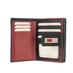 Dámská kožená peněženka Brasil 3063 černo/červená č.5