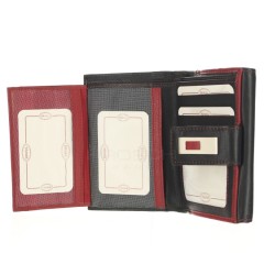 Dámská kožená peněženka Brasil 3063 černo/červená č.6