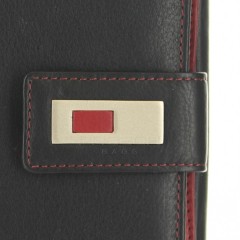 Dámská kožená peněženka Brasil 3063 černo/červená č.9