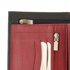 Dámská kožená peněženka Brasil 3061 černo/červená č.9