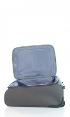 Kabinový cestovní kufr D&N 7250-13 šedo-zelený č.7