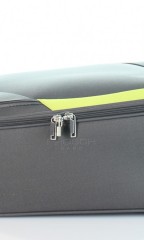 Kabinový cestovní kufr D&N 7250-13 šedo-zelený č.8