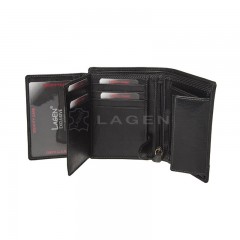 Pánská kožená peněženka LAGEN V-26/T černá č.2