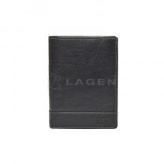 Pánská kožená peněženka LAGEN V-26/T černá č.1