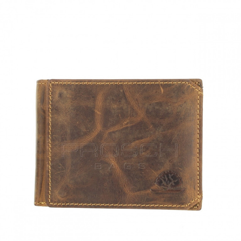 Pánská kožená peněženka Greenburry 1705B-25 hnědá