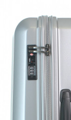 Střední cestovní kufr D&N 8160-13 stříbrný č.6