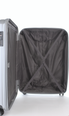 Střední cestovní kufr D&N 8160-13 stříbrný č.11