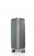 Kabinový cestovní kufr D&N 9650-13 šedý č.4