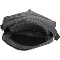 Pánská kožená taška přes rameno Lagen 22406 černá č.3