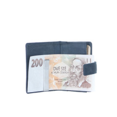 Kožená peněženka Greenburry 1642-27/NA modrá č.6