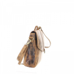 Kožená taška-batoh Greenburry 1637-25 hnědá č.4