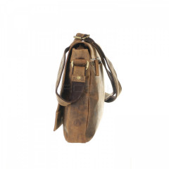 Kožená taška na tablet Greenburry 1632-25 hnědá č.2