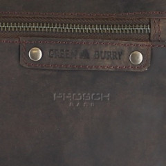 Kožená taška Greenburry na notebook 1943-22 hnědá č.5