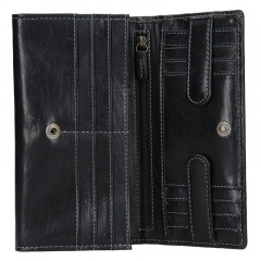 Dámská kožená peněženka LAGEN V-40/T černá č.4