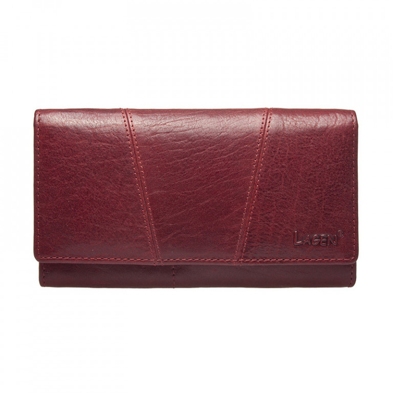 Dámská kožená peněženka LAGEN PWL-388/T červená