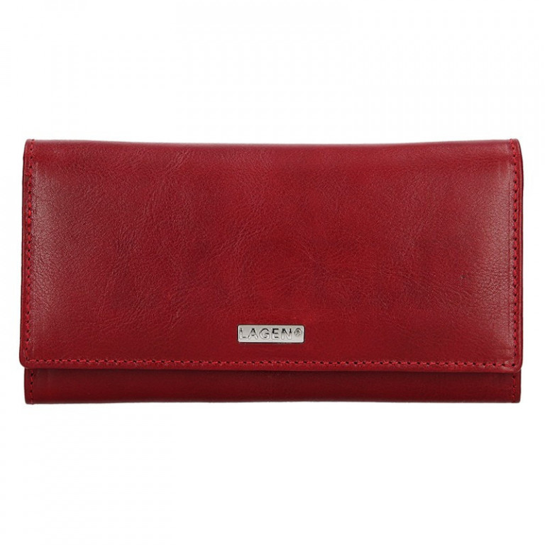 Dámská kožená peněženka LAGEN 50038 červená