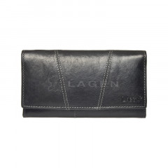 Dámská kožená peněženka LAGEN PWL-388/T černá č.1