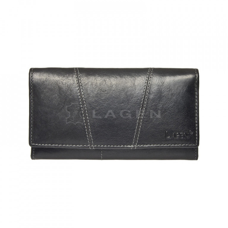 Dámská kožená peněženka LAGEN PWL-388/T černá