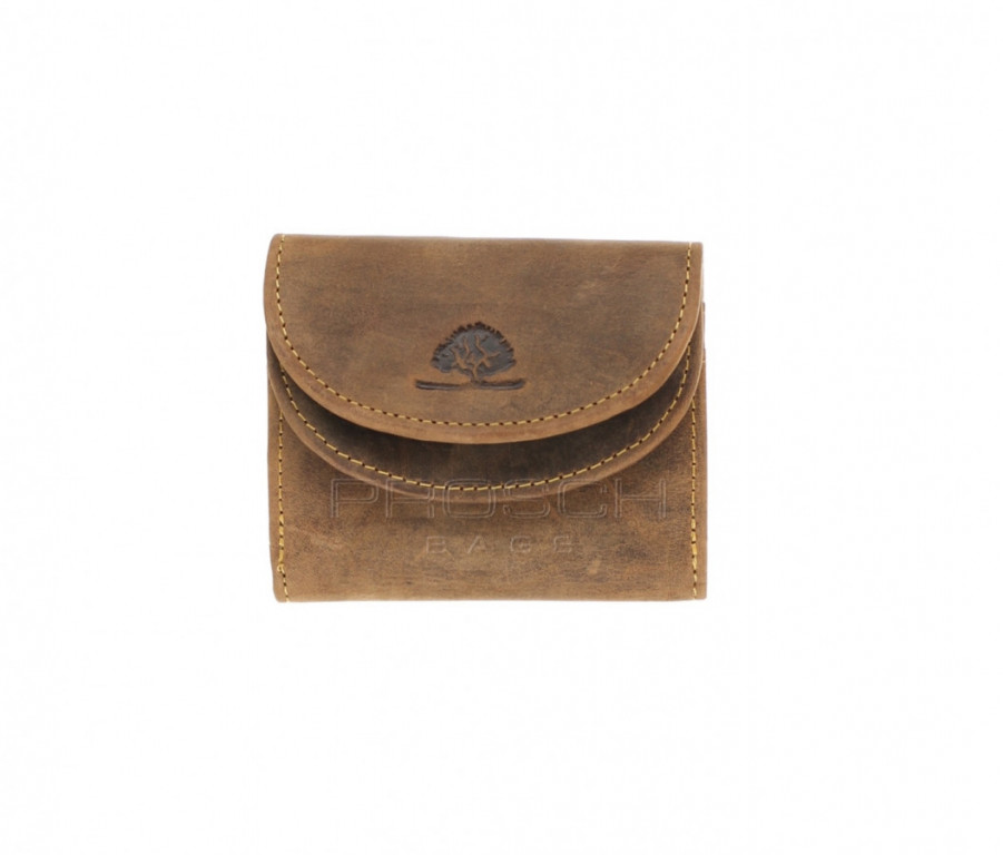 Kožená mini peněženka Greenburry 1798-25 hnědá