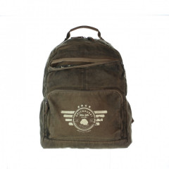 Plátěný batoh na notebook Greenburry 5908-30 khaki č.7