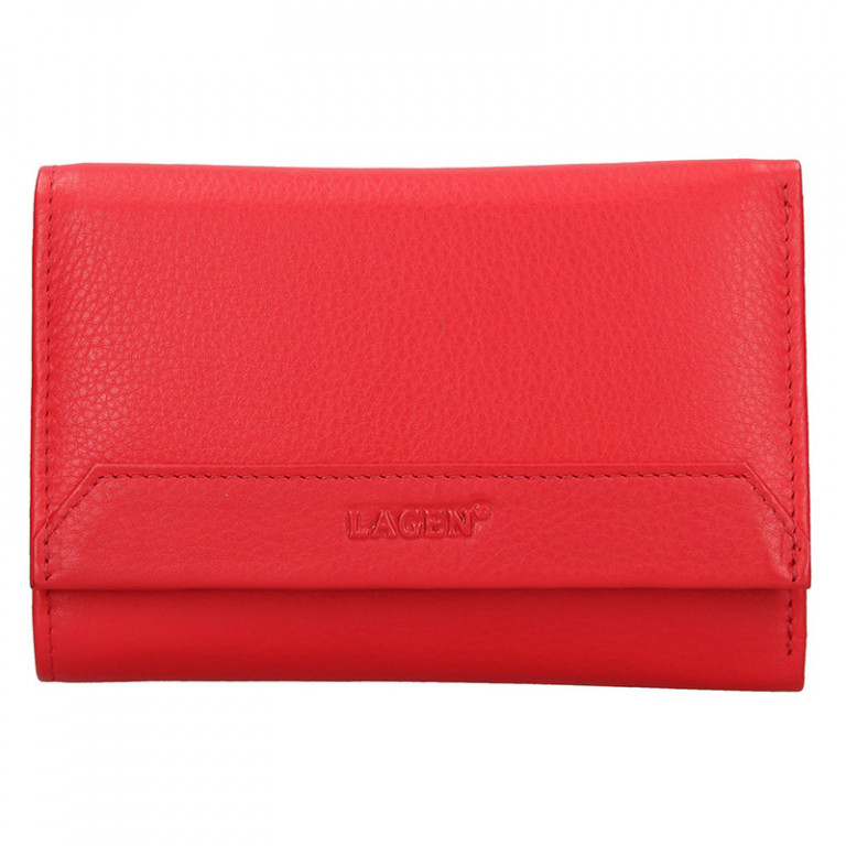 Dámská kožená peněženka LAGEN LG-11 červená