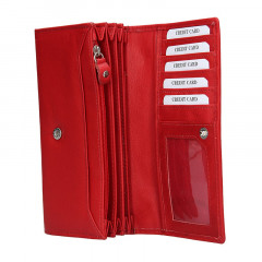 Dámská kožená peněženka LAGEN V-25 E červená č.2