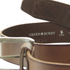 Koňakový kožený pásek Greenburry GB4962-24-95 č.7