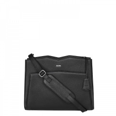 Kožená kabelka na notebook SOCHA Shoulder Black 14 č.4