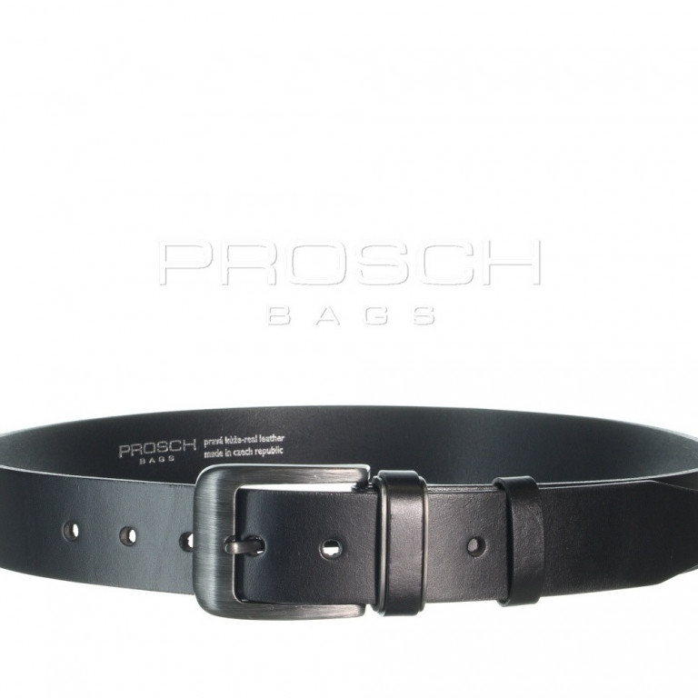 Kožený pásek PROSCH BAGS jeans 02/PR01-125 černý