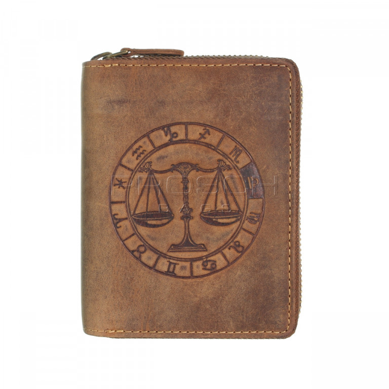 Kožená peněženka na zip GREENBURRY 821A-Váhy