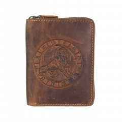 Kožená peněženka na zip GREENBURRY 821A-Lev č.1