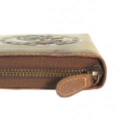 Kožená peněženka na zip GREENBURRY 821A-Kozoroh č.13
