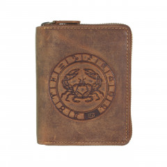 Kožená peněženka na zip GREENBURRY 821A-Rak č.1