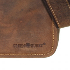 Kožená taška Greenburry 1748A-25 hnědá č.7