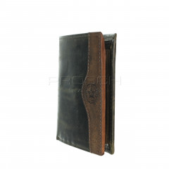Kožená peněženka Greenburry 0861-30 Khaki/Brown č.3