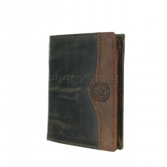 Kožená peněženka Greenburry 0861-30 Khaki/Brown č.2
