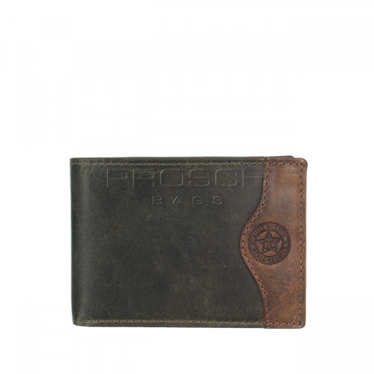 Kožená peněženka Greenburry 0862-30 Khaki/Brown