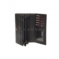 Dámská kožená peněženka LAGEN W-2025/T černá č.2