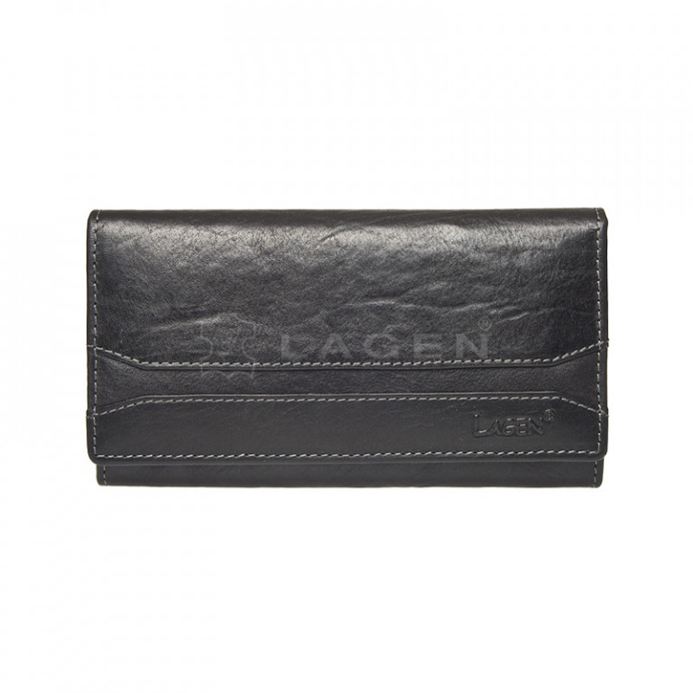 Dámská kožená peněženka LAGEN W-2025/T černá