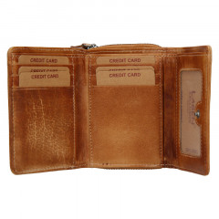 Dámská kožená peněženka LAGEN 4721/D Caramel č.2