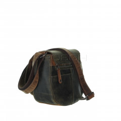 Kožená kabelka Greenburry 0853-30 Khaki/Brown č.3