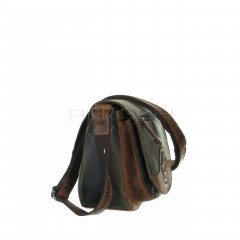 Kožená kabelka Greenburry 0853-30 Khaki/Brown č.5