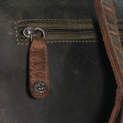 Kožená kabelka Greenburry 0854-30 Khaki/Brown č.8