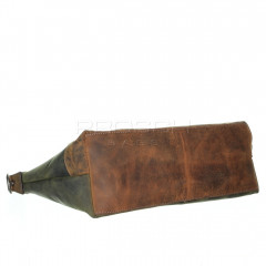 Kožená kabelka Greenburry 0854-30 Khaki/Brown č.10