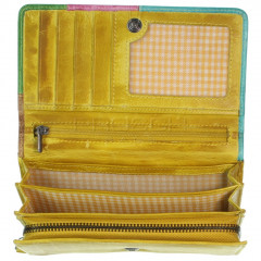 Kožená peněženka Greenburry 860-77 Yellow/Multi č.8