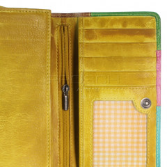 Kožená peněženka Greenburry 860-77 Yellow/Multi č.6