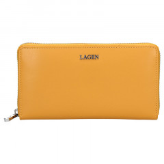 Dámská kožená peněženka LAGEN 50353 žlutá č.1